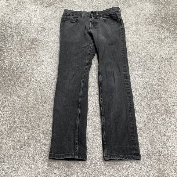 Everlane Uniform Slim Fit Denim Jeans Mens 28x30 Black Mid Rise Stretch 28x27 - Picture 1 of 11